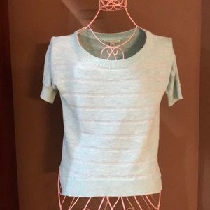 Banana Republic Turquoise and Silver Top